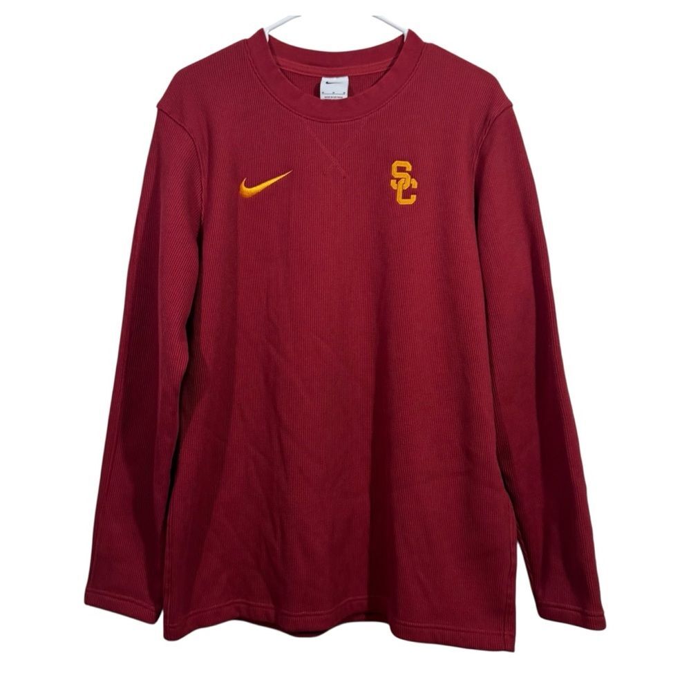Nike University of South Carolina Red Heavy Weight Thermal Long Sleeve T-Shirt